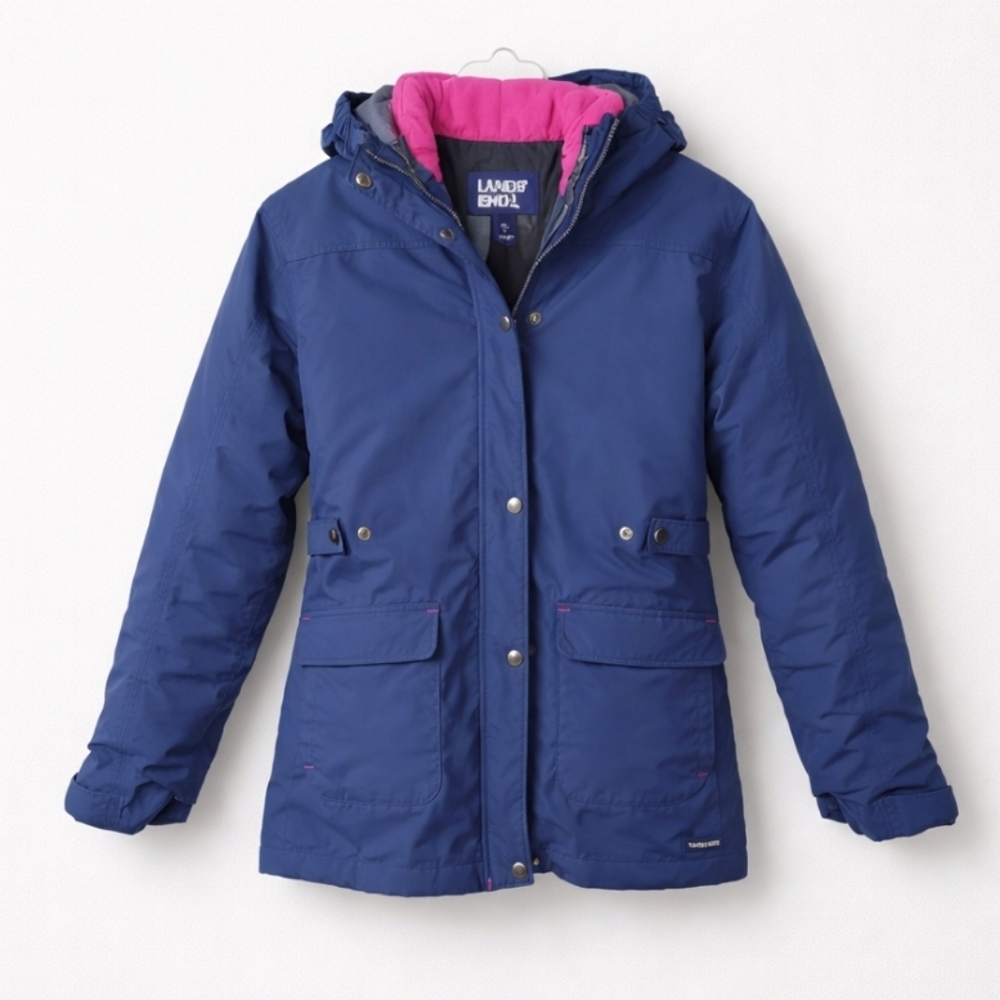LANDS' END Girls Jacket 2 in 1 Sz XL